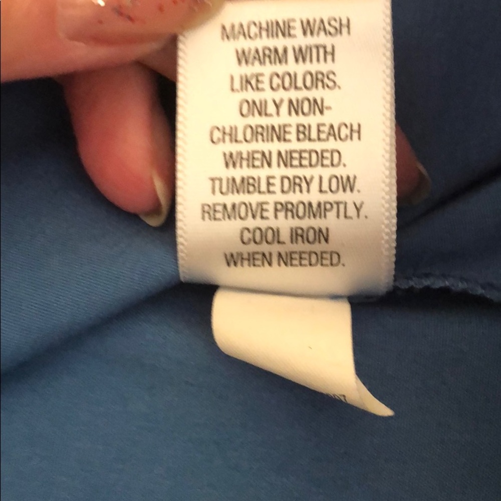 Apt. 9 Stretch Blue Button Up Top - Size Medium - image 5